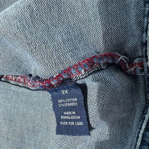 Amethyst Women’s Blue Denim Jacket With Silver Rhinestone Button’s Size 2X - Picture 12 of 14